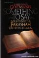 94323 Something To Say: Insights into the Parashah
